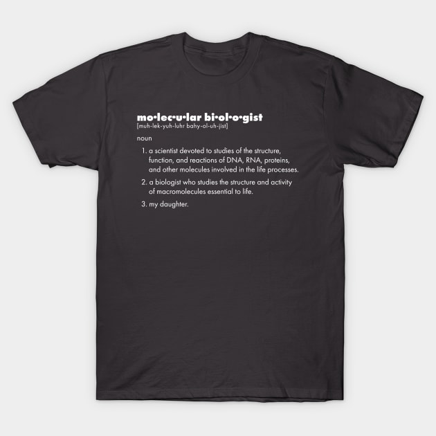 Molecular Biologist T-Shirt by jameskirk